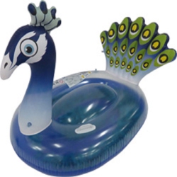 POOL CENTRAL 4.75' Inflatable Peacock Swimming Pool Float In Purple
