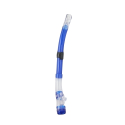 POOL CENTRAL 16" Bahama Purge Semi-Dry Top Teen Or Adult Sport Swim Snorkel In Blue