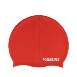 SWIM CENTRAL 8.5" Solid Swim Cap for Swimming Pools And Spas for Teens And Adults In Red
