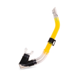 SWIM CENTRAL 20" And Black Center-Mount Swimming Pool Training Snorkel In Yellow