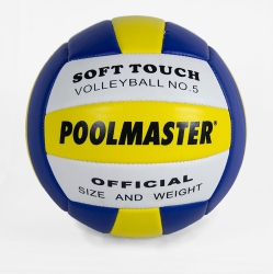 SWIM CENTRAL 8" Blue And Sports Ball Soft Touch Volleyball Swimming Pool Accessory In Yellow