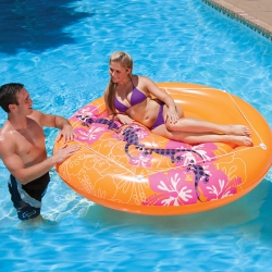 SWIM CENTRAL 71" Gecko Hawaii Island Jumbo Inflatable Swimming Pool Raft