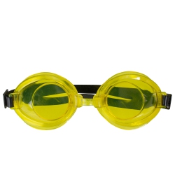 SWIMLINE 7" Anti-Leak Adjustable Swimming Pool Goggles In Yellow