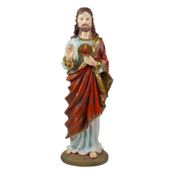 NORTHLIGHT 11" Sacred Heart Of Jesus Religious Polyresin Tabletop Figurine