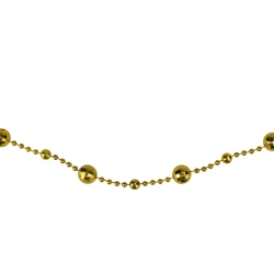 NORTHLIGHT 15' X 0.5" Shiny Mirrored Disco Ball Beaded Artificial Christmas Garland In Gold