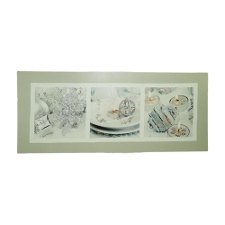 NORTHLIGHT Led Lighted Shimmering Splendor Christmas Canvas Wall Art 11.75" X 27.5" In Silver