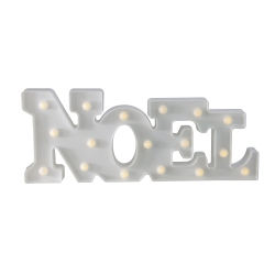 NORTHLIGHT 17" 'noel' Led Christmas Marquee Wall Sign In White