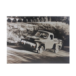 NORTHLIGHT Led Lighted Older Model Ford Truck Canvas Wall Art 12" X 15.75