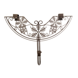 TREE KEEPER 24" Snowflake Adjustable Christmas Wreath Hanger In Brown
