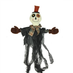 GALLERIE II 34" Black And Musical Lighted Eerie Shaking Ghost Hanging Halloween Decor In Brown