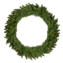 NORTHLIGHT 36" Pre-Lit Eastern Pine Artificial Christmas Wreath - Clear Lights