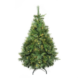 NORTHLIGHT 4.5' Pre-Lit Full Ashcroft Cashmere Pine Artificial Christmas Tree - Warm Clear Led Lights