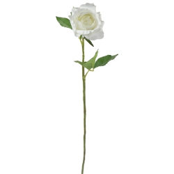 ALLSTATE 21.5" Cream Rose Artificial Floral Craft Pick In White