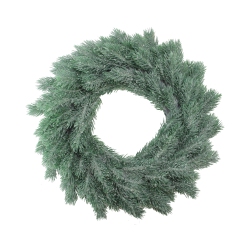 NORTHLIGHT Frosted Pine Artificial Christmas Wreath - 16-Inch, Unlit In Green