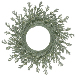 NORTHLIGHT 20" Glittered Artificial Coral Christmas Wreath In Green