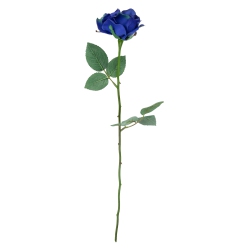 ALLSTATE 23" Blooming Rose Artificial Silk Floral Pick In Blue