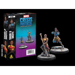 ATOMIC MASS GAMES Marvel: Crisis Protocol - Cp-08 Shuri & Okoye Character Pack 2 Players, Ages 14+, 90-120 Minutes
