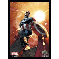 UPPER DECK Marvel Captain America (Sam Wilson) Matte Sleeves (67MM X 92Mm) 65 Standard Size Sleeves