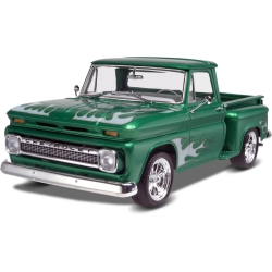 REVELL USA '65 Chevy Stepside Pickup 2'n1 (85-7210) 1:25 Scale Car Plastic Model Kit