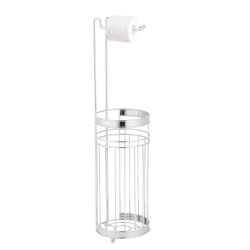 JESSAR - Freestanding Bathroom Tissue Roll Holder In Silver