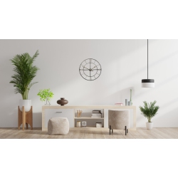 PETERSON ARTWARES Wall Clock - Round Wrought Iran Antique Wall Clock