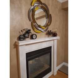 PETERSON ARTWARES Motorcycle Table Clock