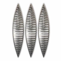 PETERSON ARTWARES Wall Mirror - Decorative Metal Wall Mirror, Set Of 3PCs