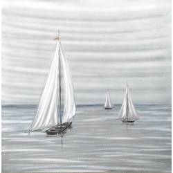 PETERSON ARTWARES Sailboats Metal Wall Art