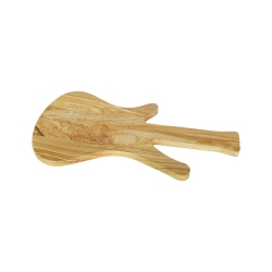 PETERSON HOUSEWARES Olivewood Guitar-Shape Cutting Board 18.8 X 9.7