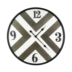 PETERSON ARTWARES Wall Clock - Iron Frame Wall Clock With Kirsite Background