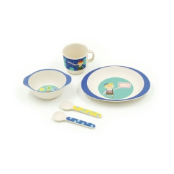 PETERSON HOUSEWARES Kids Dinner Set Boy In Blue