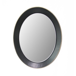 PETERSON ARTWARES Wall Mirror - Oval Metal Decorative Mirror Medium