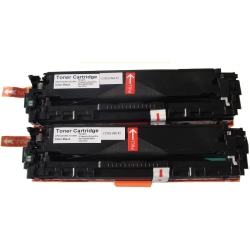 MAX SAVING - 2 Pack Crg116 Color Compatible Laser Toner Cartridge for Canon 116 In Black