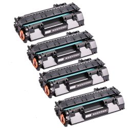 MAX SAVING - 4Pk Toner Cartridge Compatible for HP 05A, HP Ce505A P2035 P2035N P2055Dn P2055X, Ce505A