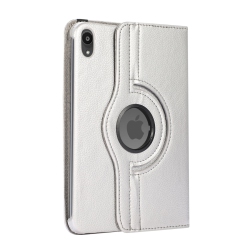 CC Topsave 360 Rotating Pu Leather Tablet Case Cover for Apple Ipad Mini 6 In Silver