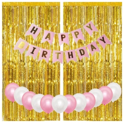 ISTAR Birthday Wall Decoration Kit: Balloons, Banners, And More, Save Time And Effort With This Convenient Kit In Pink