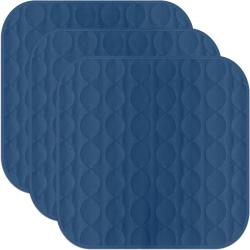 CANADIAN LINEN Incontinence Chair Pads 20"x20, 3 Pack Washable Waterproof Soft Absorbent Reusable Underpad Protector Car Seat Cover Pee Pad