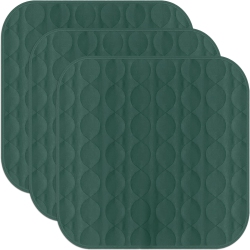 CANADIAN LINEN Reusable Chair Pads 20"x20", 3 Pack Waterproof Washable Soft Absorbent 100% Cotton Breathable Quilted Incontinence Chair Pee Pad