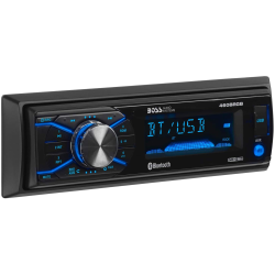 BOSS Audio Systems 460Brgb Multimedia Car Stereo - Single Din, Mp3, USB Port, No CD DVD Player, Aux Input, Am Fm Radio Receiver