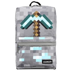 BIOWORLD Minecraft Pickaxe Pixelated 17" Backpack