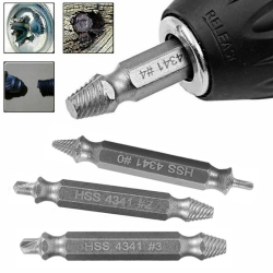 ISTAR 5PCs Screw Extractor Kit And Stripped Screw Remover Damaged Screw Extractor Kit Easy Out Broken Bolt Remover