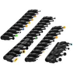 ISTAR Dc Power Adapter Kits 38 PCs Universal 5.5 MM X 2.1 MM Dc Ac Power Adapter Tips Connector for Thinkpad Power Supply Plug Jack Sets