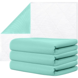 CANADIAN LINEN Hygienx Premium Deluxe Waterproof Reusable Underpad 34”X36” 3 Pack Incontinence Sheet Protection Soft And Absorbent Bed Pads