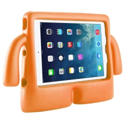 CSMART 3D Silicone Foam Shockproof Child Kids Stand Case Cover for Ipad Mini 6 6Th Gen. / Mini 7 7Th Gen. In Orange