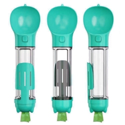 CC Topsave Multifunctional Pet Water Drinking Bottle Drink Cup Dish Bowl Dispenser for Outdoor Activities, 3In1 500Ml-Blue