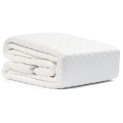 DB CHEZ VOUS - Cool Mattress Protector, Waterproof And Hypoallergenic, King Size In White
