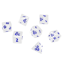 ULTRA PRO Dungeons & Dragons Heavy Metal Icewind Dale 7 Rpg Dice Set: In White