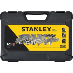 STANLEY 123 Piece Metric/sae Socket Set, for 1/4" And 3/8" Drive