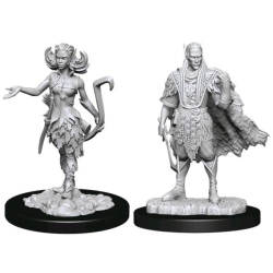 WIZKIDS GAMES Dungeons & Dragons Nolzur's Marvelous Unpainted Miniatures: Autumn Eladrin (Female) & Summer Eladrin (Male)
