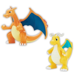 BANDAI Pokemon Plastic Model Kit: Charizard & Dragonite